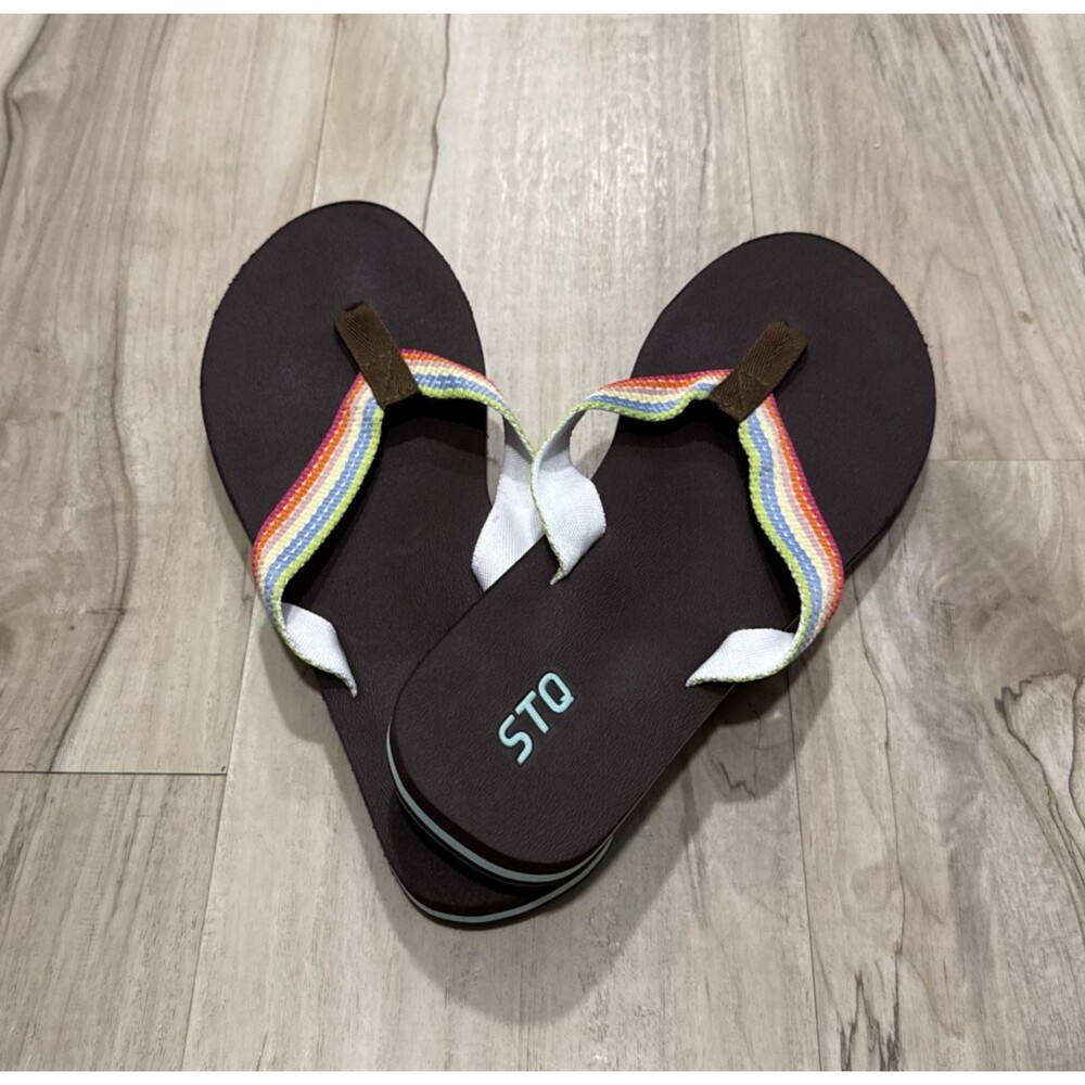 STQ Women's Quick Dry Flip Flops丨Arch Support Thong Sandals Size 10